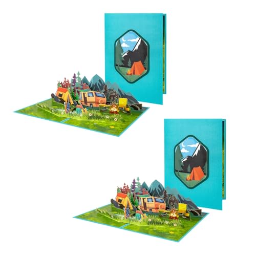 3D-Urlaubsgrußkarte, kreative Reise-, Urlaubs-, Wald-, Camping-, 3D-Grußkarte für Outdoor-Enthusiasten 3D-Urlaubsgrußkarte, kreative Reise-, Urlaubs-, Wald-, Camping-, 3D-Grußkarte für Outdoor-Enthusiasten von XAGMODSHN
