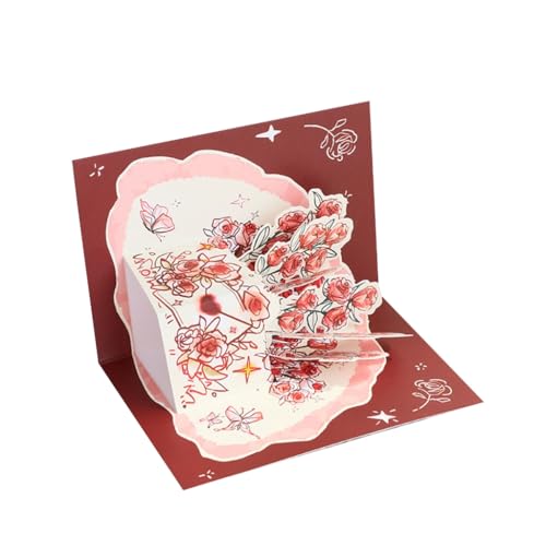 Blume Popup Karte 3D Popup Grußkarten mit Notizkarten und Umschlag für Muttertag Valentinstag Geburtstag Blume Popup Karte 3D Popup Grußkarten mit Notizkarten und Umschlag für Muttertag Valentinstag Geburtstag von XAGMODSHN