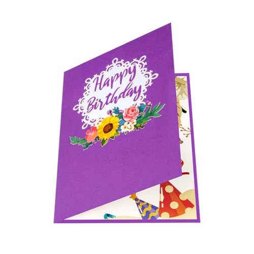 Elegante 3D Faltbare Geburtstagskarte Attraktive 3D Blumenkorb Grußkarte für Geburtstage und Festivals Elegante 3D Faltbare Geburtstagskarte Attraktive 3D Blumenkorb Grußkarte für Geburtstage und Festivals von XAGMODSHN