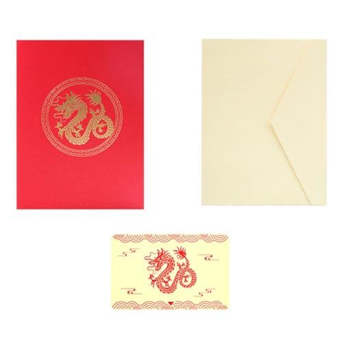 Handgefertigte 3D-Popup-Chinesischer Drache Neujahrskarten 2024 Kreative Grußkarten Papercraft für Festival Neujahr Handgefertigte 3D-Popup-Chinesischer Drache Neujahrskarten 2024 Kreative Grußkarten Papercraft für Festival Neujahr von XAGMODSHN