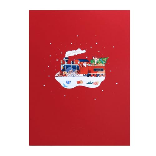 Kreative Weihnachtszug Faltbare Grußkarte Einzigartige 3D Weihnachtszug Grußkarte Zarte Druck Papier Karte Kreative Weihnachtszug Faltbare Grußkarte Einzigartige 3D Weihnachtszug Grußkarte Zarte Druck Papier Karte von XAGMODSHN