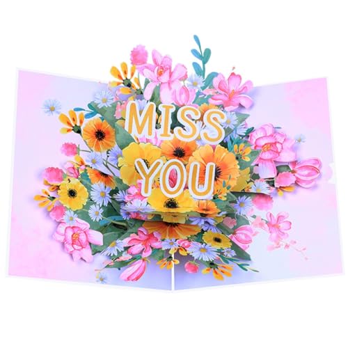 Miss You Valentinstagskarten, 3D-Blumen-Popup-Grußkarten für Hochzeitstag, jeden Anlass, Ehefrau, Ehemann, handgefertigt Miss You Valentinstagskarten, 3D-Blumen-Popup-Grußkarten für Hochzeitstag, jeden Anlass, Ehefrau, Ehemann, handgefertigt von XAGMODSHN