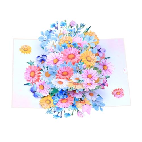 Popup Gänseblümchen Blumensträuße Grußkarte Elegante Gänseblümchen 3D Karte Blume Grußkarte Zubehör für individuelle Nachricht Popup Gänseblümchen Blumensträuße Grußkarte Elegante Gänseblümchen 3D Karte Blume Grußkarte Zubehör für individuelle Nachricht von XAGMODSHN