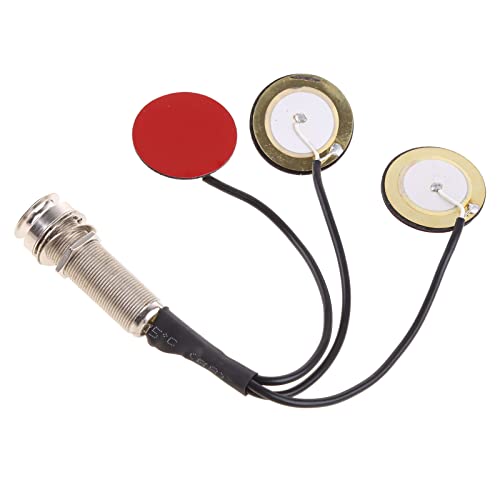 Tonabnehmer Piezo Wandler 3 in 1 Mikrofon Mono Piezo Tonabnehmer für elektronische Akustikgitarre Violine Ukulele Tonabnehmer Piezo Wandler 3 in 1 Mikrofon Mono Piezo Tonabnehmer für elektronische Akustikgitarre Violine Ukulele von XAGMODSHN