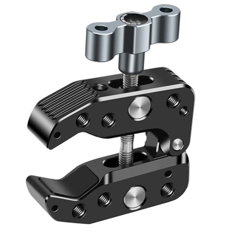 XAGMODSHN C-Klemme aus Aluminiumlegierung mit 1/4-Zoll-20- und 3/8-Zoll-16-Schraubenlöchern, 10-60 mm, Klemmbereich, starke Erweiterbarkeit XAGMODSHN C-Klemme aus Aluminiumlegierung mit 1/4-Zoll-20- und 3/8-Zoll-16-Schraubenlöchern, 10-60 mm, Klemmbereich, starke Erweiterbarkeit von XAGMODSHN
