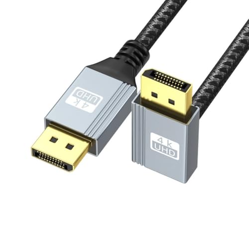 XAGMODSHN DisplayPort 1.4 Bis DisplayPort 90 Grad Kabel Optional Für 4K 60 Hz Und 2K 144Hz 1080p/240Hz KOMPATIONEN Verschiedene Geräte von XAGMODSHN