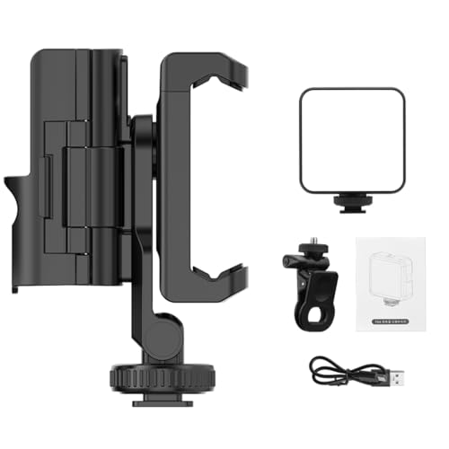 XAGMODSHN Verstellbare Smartphone-Halterung, Teleprompter-Halterung mit kaltem Schuh für Pocket 3 Kamera-Zubehör für stabile Aufnahme XAGMODSHN Verstellbare Smartphone-Halterung, Teleprompter-Halterung mit kaltem Schuh für Pocket 3 Kamera-Zubehör für stabile Aufnahme von XAGMODSHN