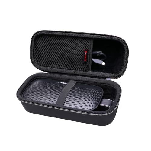 XANAD Hart Reise Tragen Tasche für Bose SoundLink Flex Gen.2 / Soundcore Motion 300 Tragbarer Bluetooth Lautsprecher (Schwarz) von XANAD