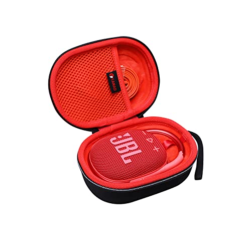 XANAD Hart Reise Tragen Tasche für JBL Clip 4 / JBL Clip 4 eco Bluetooth Box Lautsprecher Tragbare Schutz Schutzhülle (Red) von XANAD
