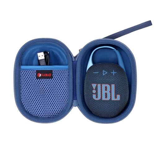 XANAD Hart Reise Tragen Tasche für JBL Clip 5 / JBL Clip 4 Tragbare Bluetooth Lautsprecher Box Pro Sound (Blau) von XANAD