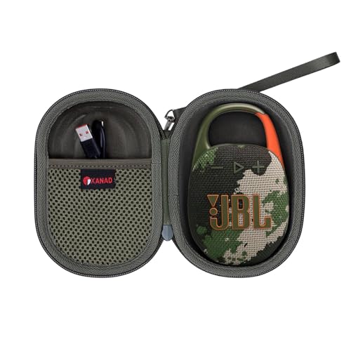 XANAD Hart Reise Tragen Tasche für JBL Clip 5 / JBL Clip 4 Tragbare Bluetooth Lautsprecher Box Pro Sound (Grün) von XANAD