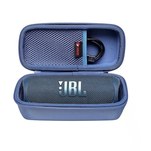 XANAD Hart Reise Tragen Tasche für JBL Flip 6 Flip 7 Bluetooth Box Wasserdichter portabler Lautsprecher - Schutz Hülle (Blau) von XANAD
