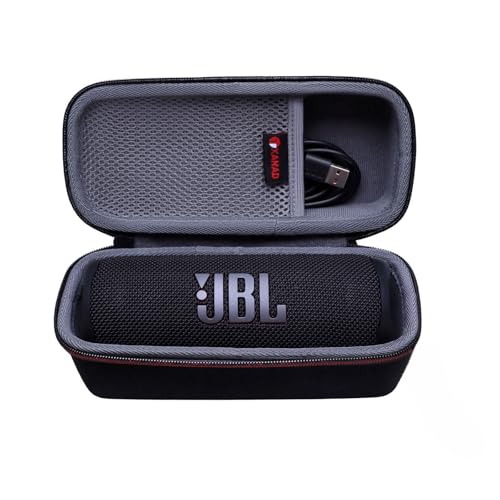 XANAD Hart Reise Tragen Tasche für JBL Flip 7 Flip 6 Bluetooth Box Wasserdichter portabler Lautsprecher - Schutz Hülle (Grau) von XANAD