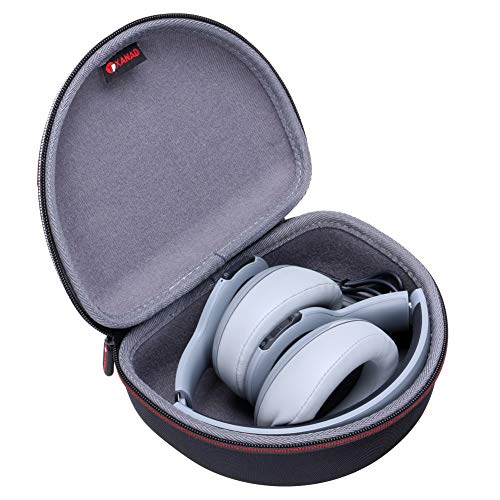 XANAD kopfhörer Over Ear Tasche für Ohrhörer Schutzhülle Universal Headphone Case Aufbewahrung 20 x 16 cm x 9 cm (Grau) von XANAD