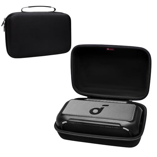 XANAD Hart Reise Tragen Tasche für Soundcore by Anker Boom 2 Outdoor Tragbare Bluetooth Lautsprecher (Schwarz) von XANAD