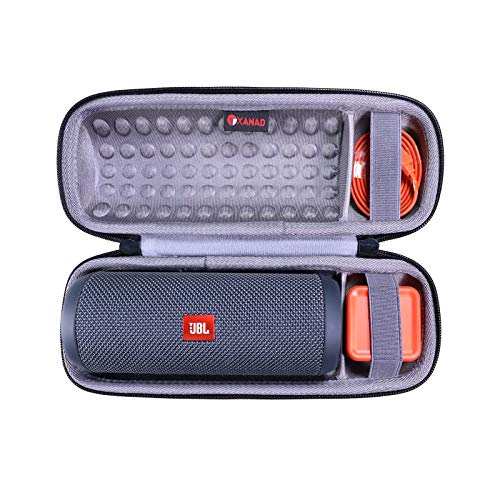 XANAD Hart Reise Tragen Tasche für jbl flip Essential 2 / JBL Flip 4 / JBL Flip 3 Bluetooth Tragbarer Lautsprecher (Grau) von XANAD