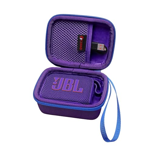 XANAD Hartschalen-Schutzhülle für JBL GO 4 / GO 3 tragbarer Bluetooth-Lautsprecher – Reise-Schutzhülle, Aufbewahrungstasche (lila) von XANAD