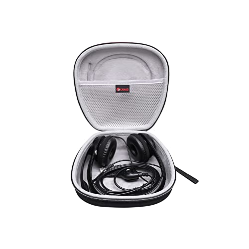 XANAD Kopfhörer Tasche für Logitech Zone 750 / Zone 900 / H390 / H540 / H111 / H110 PC Laptop Stereo On-Ear Kopfhörer für Videogespräche mit der Familie oder Kollegen (grau) XANAD Kopfhörer Tasche für Logitech Zone 750 / Zone 900 / H390 / H540 / H111 / H110 PC Laptop Stereo On-Ear Kopfhörer für Videogespräche mit der Familie oder Kollegen (grau) von XANAD