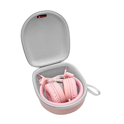 XANAD Tasche für Kinder Kopfhörer - iClever/gorsun/Nabevi/PowerLocus/Tonies/Tribit/hisonic/Retoo/BIGGERFIVE/EasySMX/Kekz Leicht Bluetooth Kopfhörer (pink) von XANAD