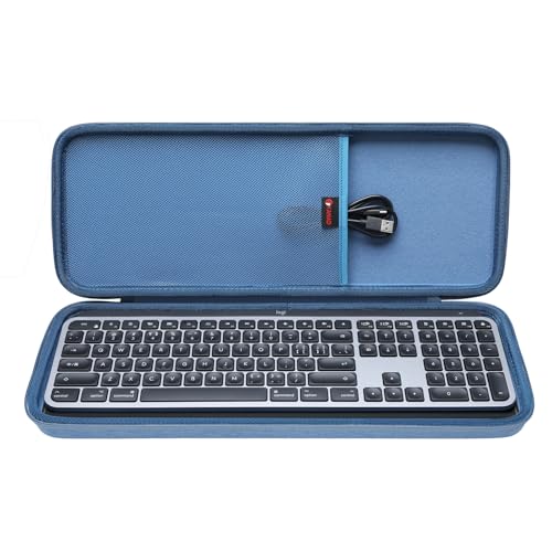 XANAD Tastatur Tasche für Logitech MX Keys/MX Keys S/MX Keys Plus Kabellose Tastatur Reiseschutzhülle für Büro, Konferenz, Café, Schule Keyboard Case (blau) von XANAD