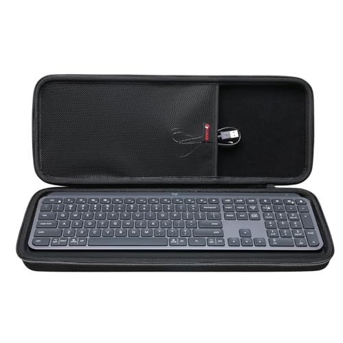 XANAD Tastatur Tasche für Logitech MX Keys/MX Keys S/MX Keys Plus Kabellose Tastatur Reiseschutzhülle für Büro, Konferenz, Café, Schule Keyboard Case (schwarz) von XANAD