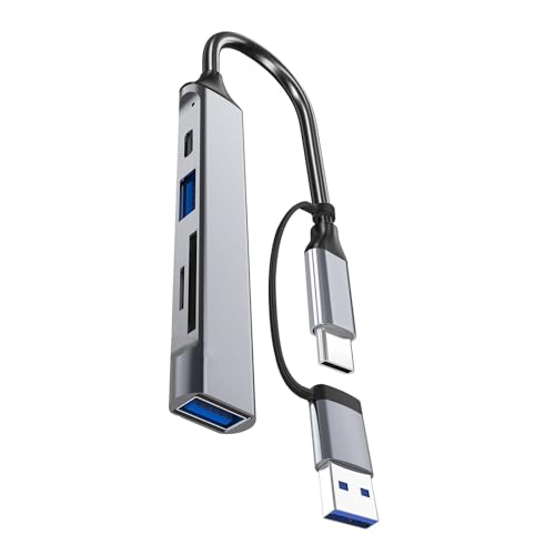 XANHOY USB C + USB Hubs 5 Port USB Splitter Multiport Extended Data Cable Memory Card Adapter for PC Keyboards Laptop Mouse XANHOY USB C + USB Hubs 5 Port USB Splitter Multiport Extended Data Cable Memory Card Adapter for PC Keyboards Laptop Mouse von XANHOY