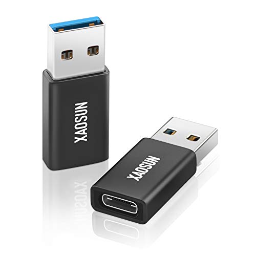 XAOSUN USB-C-Adapter (10 Gbit/s), USB-A-USB-C-Adapter unterstützt einseitige, superschnelle Datenübertragung und 100W Aufladen – kompatibel mit iPhone 15 Pro Max, Laptop, Ladegerät, Quest Link von XAOSUN
