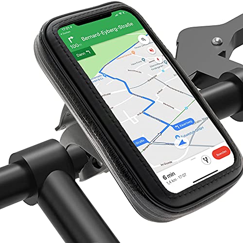 XAiOX Fahrrad Handyhalterung Wasserdicht Handy Fahrradhalterung Fahrradtasche Lenker, Halterung Fahrradlenker Motorrad Handyhalter Lenkertasche Rahmentasche bis 16,7 x 8,8 cm - schwarz XAiOX Fahrrad Handyhalterung Wasserdicht Handy Fahrradhalterung Fahrradtasche Lenker, Halterung Fahrradlenker Motorrad Handyhalter Lenkertasche Rahmentasche bis 16,7 x 8,8 cm - schwarz von XAiOX