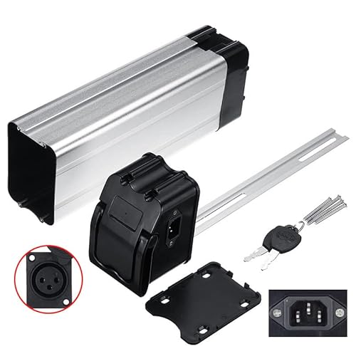 XBERSTAR Batteriebox für E-Bike 36 V/48 V Lithium-Batterie 18650 große Schalenhalterung Fahrrad (Charakter-Ladeanschluss) von XBERSTAR