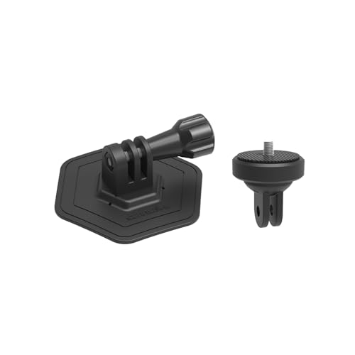 XBERSTAR Flexible Klebehalterung für Insta 360 GO3 Sticky Mounts Zubehör Kit Kompatibel mit GoPro 4 und für DJI Osmo Action 4 Kameras (Schwarz) von XBERSTAR
