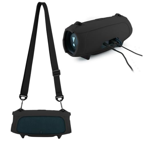 XBERSTAR Silikon-Schutzhülle für JBL Charge 5, tragbarer Bluetooth-Lautsprecher, Schutzhülle, Reise-Tragetasche mit Gurt, Schwarz XBERSTAR Silikon-Schutzhülle für JBL Charge 5, tragbarer Bluetooth-Lautsprecher, Schutzhülle, Reise-Tragetasche mit Gurt, Schwarz von XBERSTAR