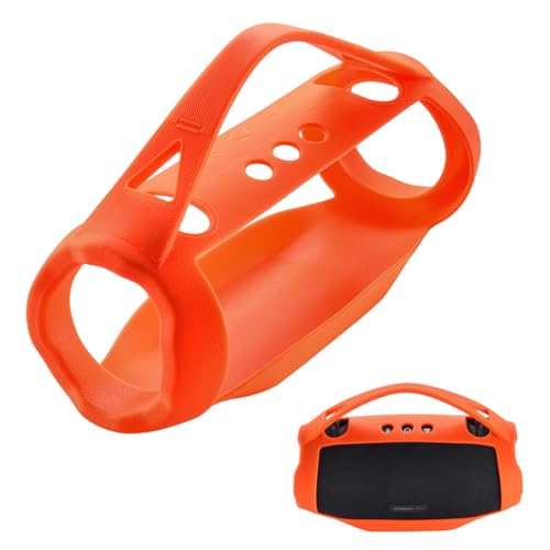 XBERSTAR Silikon-Schutzhülle für JBL Xtreme 4 kabellose Bluetooth-Lautsprecher, Schutzhülle für JBL Xtreme 4, tragbare Lautsprecher, Schutzhülle (Orange) von XBERSTAR