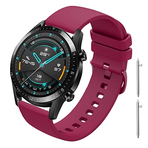 XBLJST 22mm smartwatch Armband Kompatibel mit Huawei Watch GT 3/2 Pro/Huawei Watch GT Active/2e/3/2 46mm, Weiche Silikon Sport Armbänder für Samsung Galaxy Watch 3 45mm 46mm Frauen und Männer von XBLJST