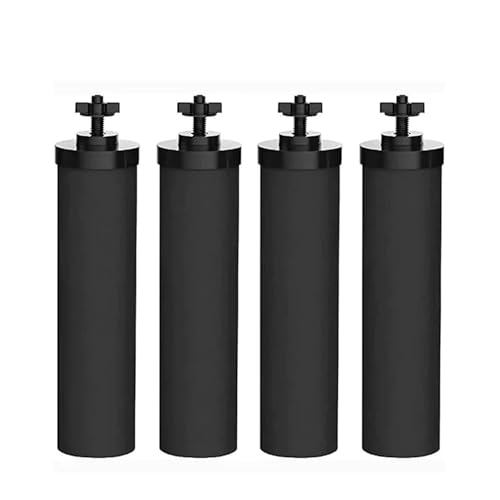 BB9-2 Aktivkohlefilter, Kompatibel Mit Berkey, Schwarz, Kompatibel Mit Schwerkraft-Wasserfiltersystem, Ersetzt Das Kühlschrank-Wasserfilterzubehör(4pcs) von XCOHJOMB