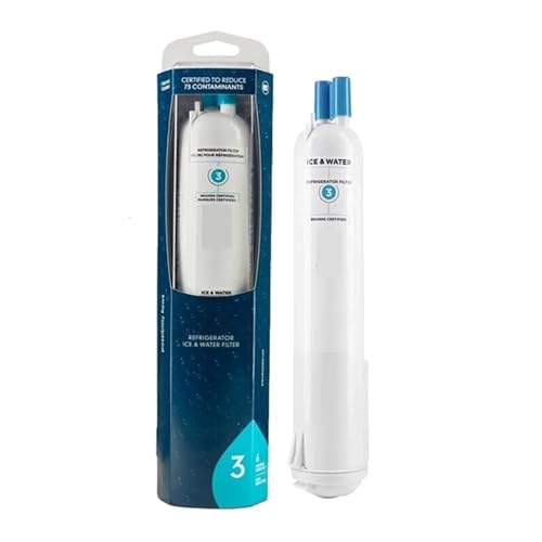 EDR3RXD1 Kühlschrank-Wasserfilter, Kompatibel Mit 4396841 4396710 Filter 3 P2RFWG2 9030 9083, Ersetzt Das Kühlschrank-Wasserfilterzubehör(1pcs) von XCOHJOMB