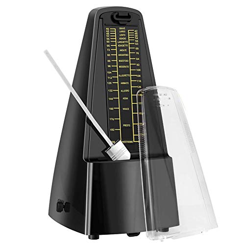 Mechanisches Metronom, XCOZU Metronom mit Hoher Präzision für Klavier Gitarre Schlagzeug Violine Bass Musikinstrumente, Traditionelle Pyramideform Aufzieh Pendel mit Lautem Glocke Tempo 40~208 bpm Mechanisches Metronom, XCOZU Metronom mit Hoher Präzision für Klavier Gitarre Schlagzeug Violine Bass Musikinstrumente, Traditionelle Pyramideform Aufzieh Pendel mit Lautem Glocke Tempo 40~208 bpm von XCOZU