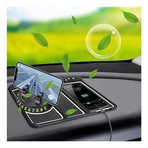 XCVBNHF Auto-Armaturenbrett-Handy-Matte,für Ford Focus St Line 2012 2018 2020. Multifunktions-Handy-Pad, mit Aromatherapie-Schlitz von XCVBNHF