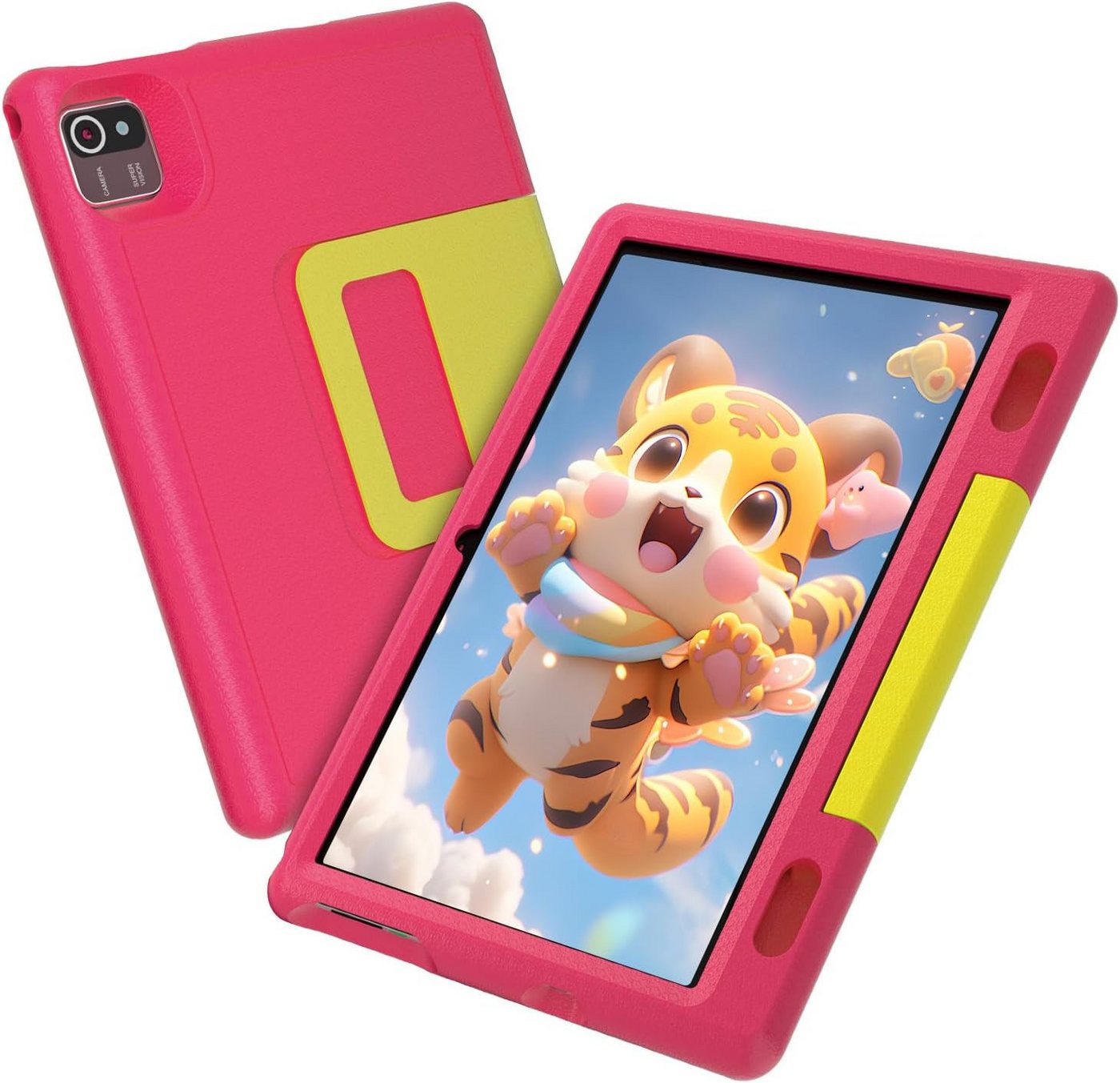 XCX für Kinder, Quad Core, 5000 mAh Tablet (10, 64 GB, Andriod 13 Go, Kindersteuerung, WLAN, Bluetooth, Kindersicherungshülle)" von XCX