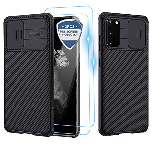 XCYYOO für Handyhülle Samsung S20 FE 2022/2020 Hülle[2 Tempered Glass Screen] Camera Protection Schutzhülle [Ultra Thin Sliding Case Protection for The Camera] Shockproof Non-Slip Scratch Resistant von XCYYOO