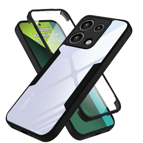 XCYYOO für Xiaomi Redmi Note 13 Pro 5G Hülle,360° Stoßfest Handyhülle Rundumschutz Robust Bumper Case mit Eingebautem Displayschutz Transparentem Schutzhülle für Xiaomi Redmi Note 13 Pro 5G,Schwarz XCYYOO für Xiaomi Redmi Note 13 Pro 5G Hülle,360° Stoßfest Handyhülle Rundumschutz Robust Bumper Case mit Eingebautem Displayschutz Transparentem Schutzhülle für Xiaomi Redmi Note 13 Pro 5G,Schwarz von XCYYOO