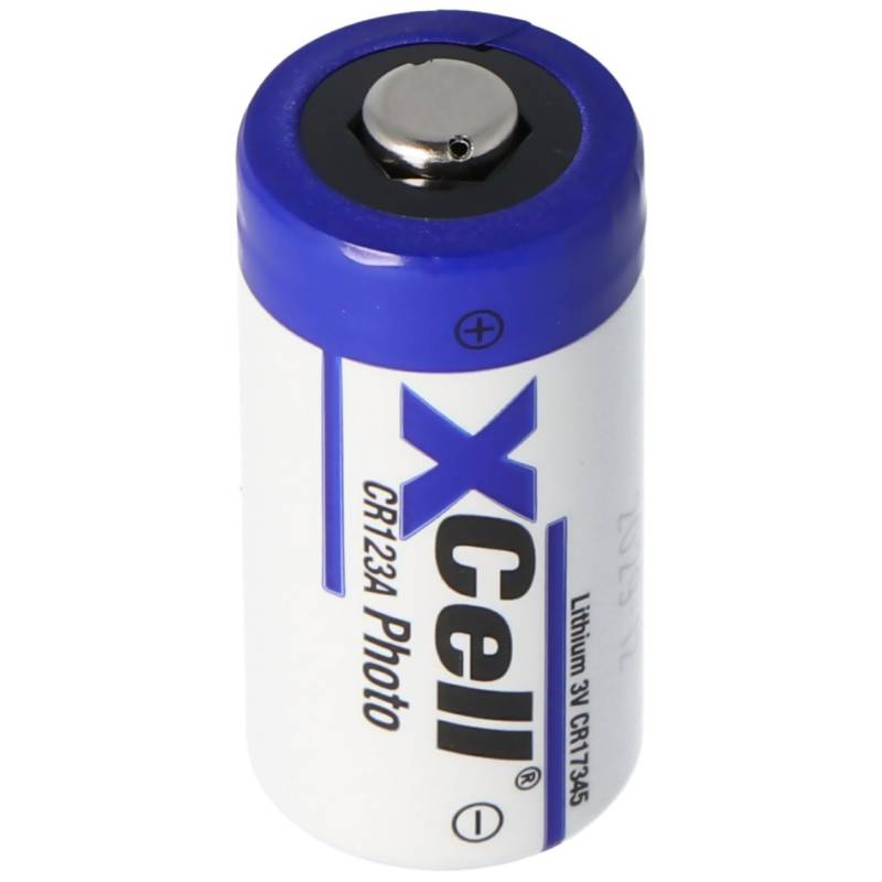 100 Stück Photobatterie CR123A Lithium Batterie 3 Volt max. 1550mAh, 34,5x17mm 19Gramm Lose Ware bulk von XCell