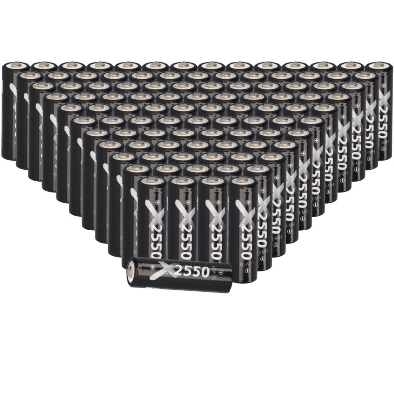 100x XCell Mignon Akku AA LSD Plus Ni-MH 1,2V 2550 mAh low self-discharge 100x XCell Mignon Akku AA LSD Plus Ni-MH 1,2V 2550 mAh low self-discharge von XCell