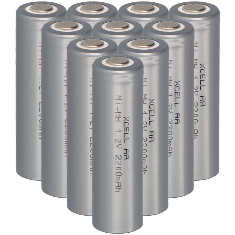 10x XCell Akku Mignon AA 1,2V / 2200mAh X2200AAI von XCell