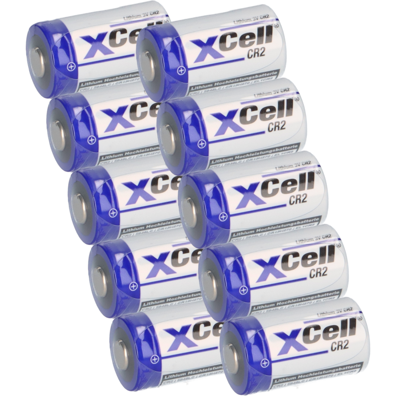 10x XCell CR2 Lithium-Batterie 3V 850mAh CR15H CR15H270 CR17355 DLCR2 CR15H270 von XCell