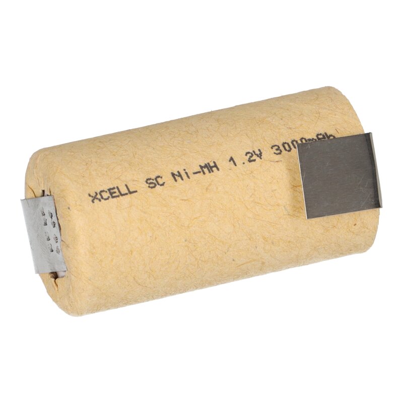 10x XCell Sub-C Hochleistungsakku mit Z- Lötfahne - 1,2V 3000 mAh Ni-MH 10x XCell Sub-C Hochleistungsakku mit Z- Lötfahne - 1,2V 3000 mAh Ni-MH von XCell