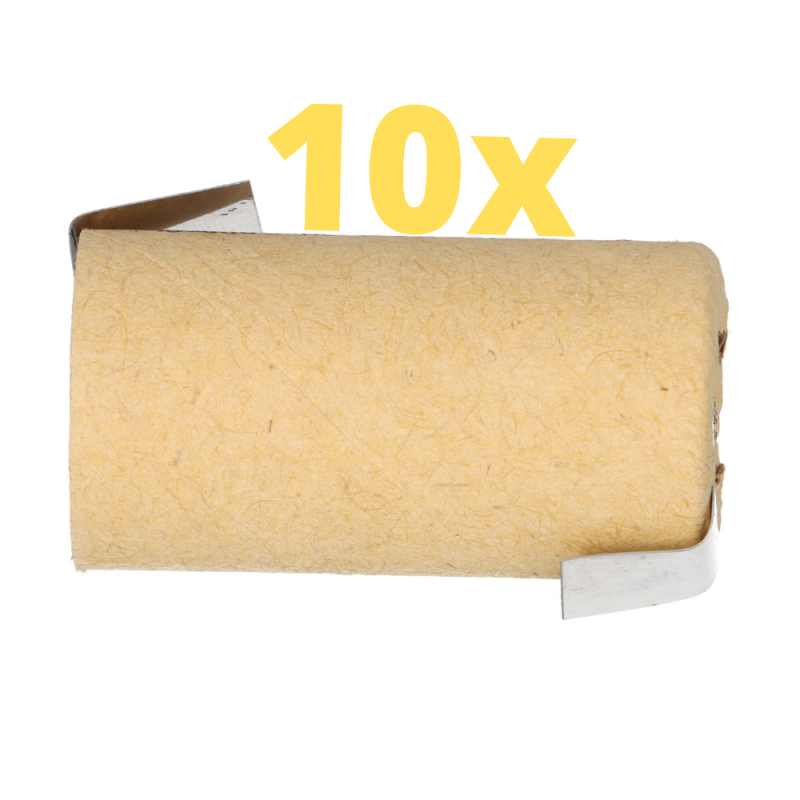 10x XCell Sub-C Hochleistungsakku mit Z- Lötfahne - 1,2V 3000 mAh Ni-MH 10x XCell Sub-C Hochleistungsakku mit Z- Lötfahne - 1,2V 3000 mAh Ni-MH von XCell