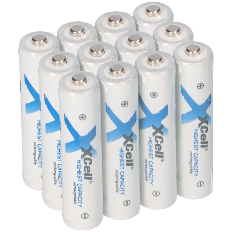 12x XCell Micro AAA Akku Ni-MH 1,2V 1150mAh von XCell