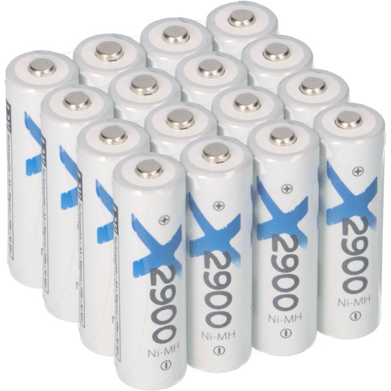 16x XCell Mignon AA Akku Ni-MH 1,2V 2900mAh von XCell