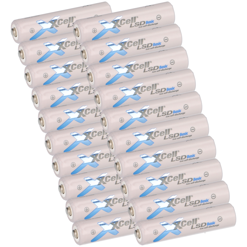 20x XCell Micro AAA Akku LSD Basic Ni-Mh 1,2V 800mAh low self discharge Akku 20x XCell Micro AAA Akku LSD Basic Ni-Mh 1,2V 800mAh low self discharge Akku von XCell