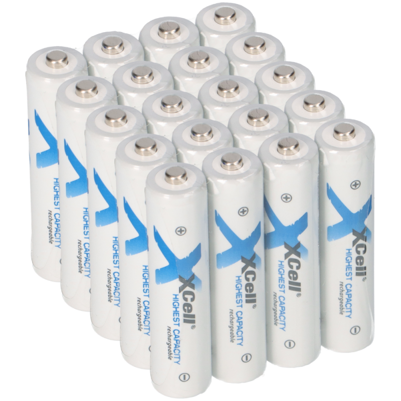 20x XCell Micro AAA Akku Ni-MH 1,2V 1150mAh von XCell